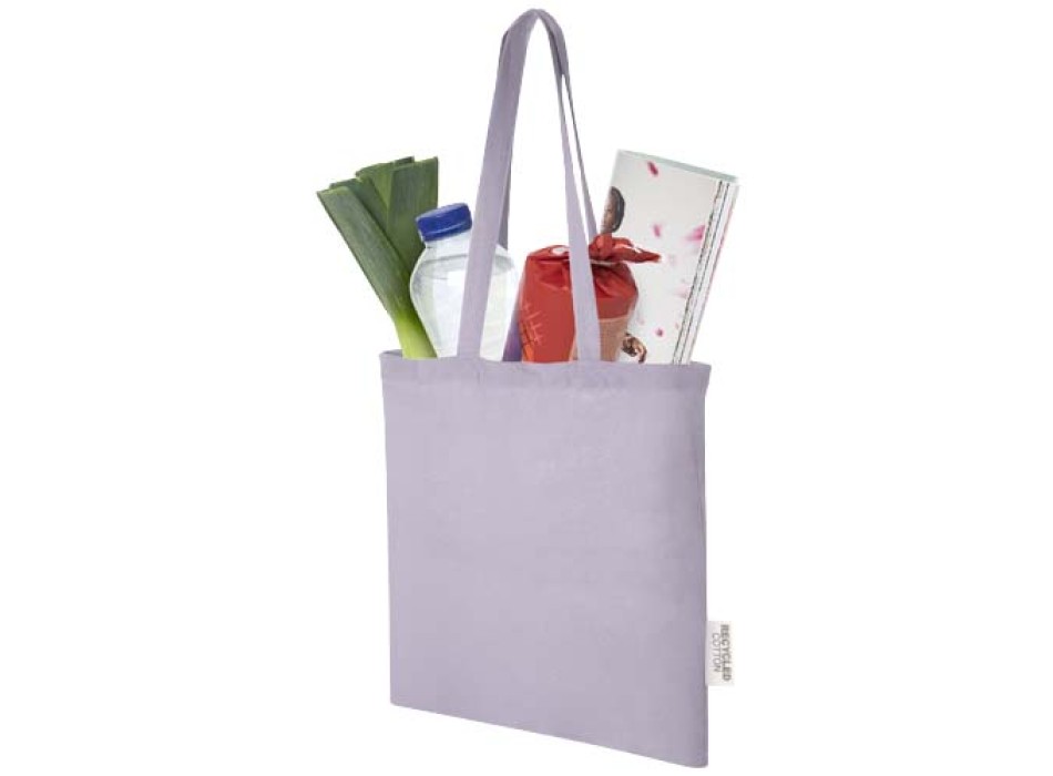 Tote bag in cotone riciclato GRS da 140 g/m2 Madras - 7L