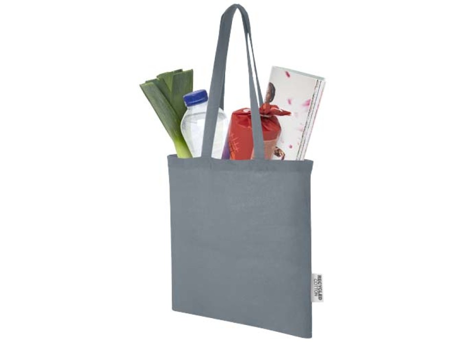 Tote bag in cotone riciclato GRS da 140 g/m2 Madras - 7L