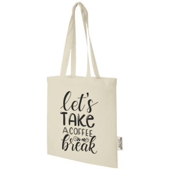 Tote bag in cotone riciclato GRS da 140 g/m2 Madras - 7L