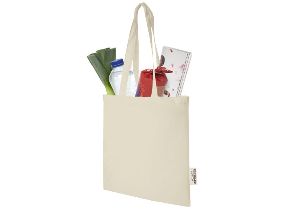 Tote bag in cotone riciclato GRS da 140 g/m2 Madras - 7L