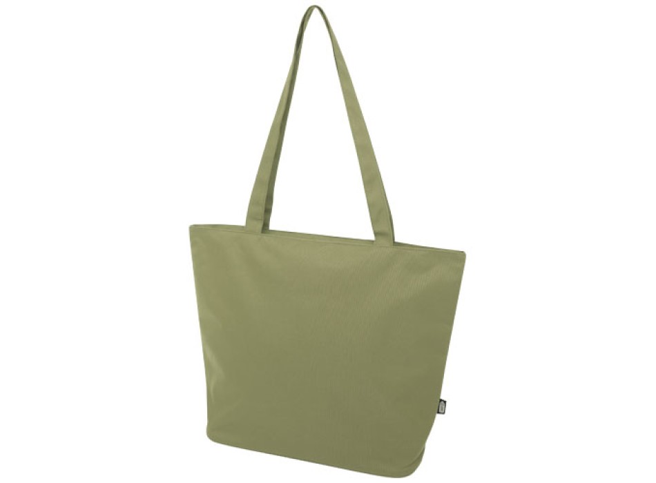 Tote bag in materiale riciclato certificato GRS con cerniera Panama 20l