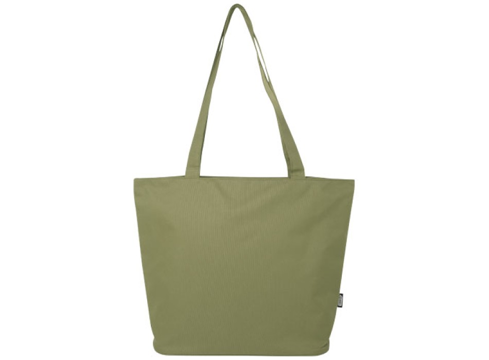 Tote bag in materiale riciclato certificato GRS con cerniera Panama 20l