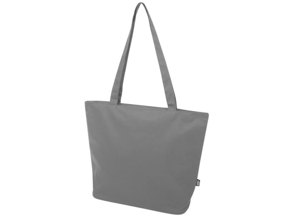 Tote bag in materiale riciclato certificato GRS con cerniera Panama 20l