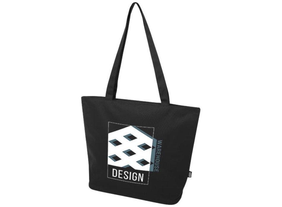 Tote bag in materiale riciclato certificato GRS con cerniera Panama 20l