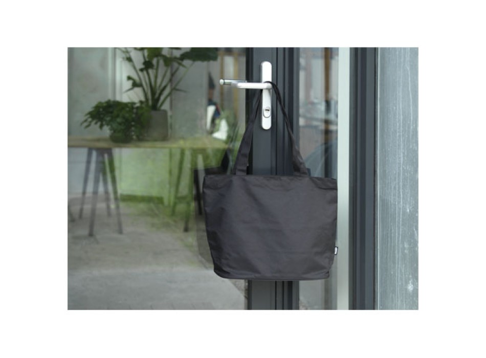 Tote bag in materiale riciclato certificato GRS con cerniera Panama 20l