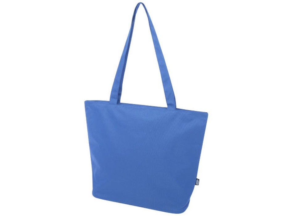 Tote bag in materiale riciclato certificato GRS con cerniera Panama 20l