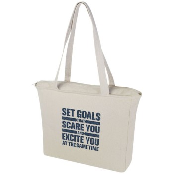 Tote bag in materiale riciclato da 500 g/m² Weekender Aware™
