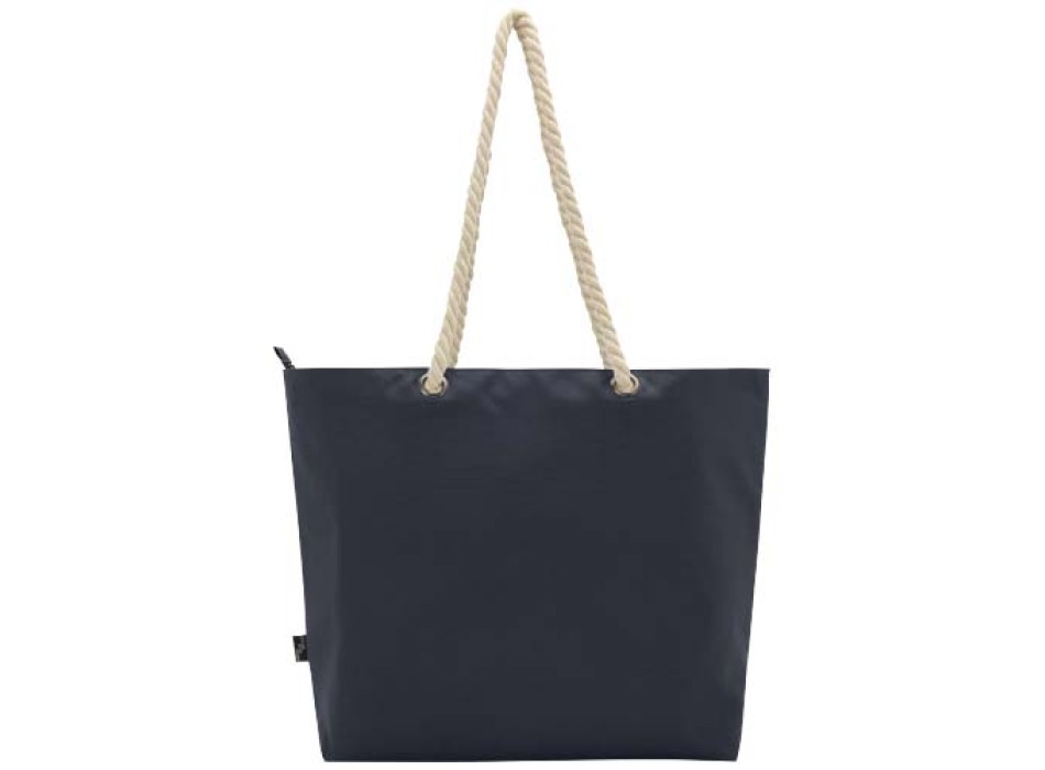 Tote bag termica da spiaggia in materiale riciclato certificato GRS con manici in corda Panama - 23L