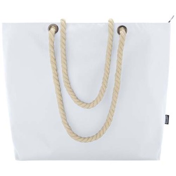 Tote bag termica da spiaggia in materiale riciclato certificato GRS con manici in corda Panama - 23L
