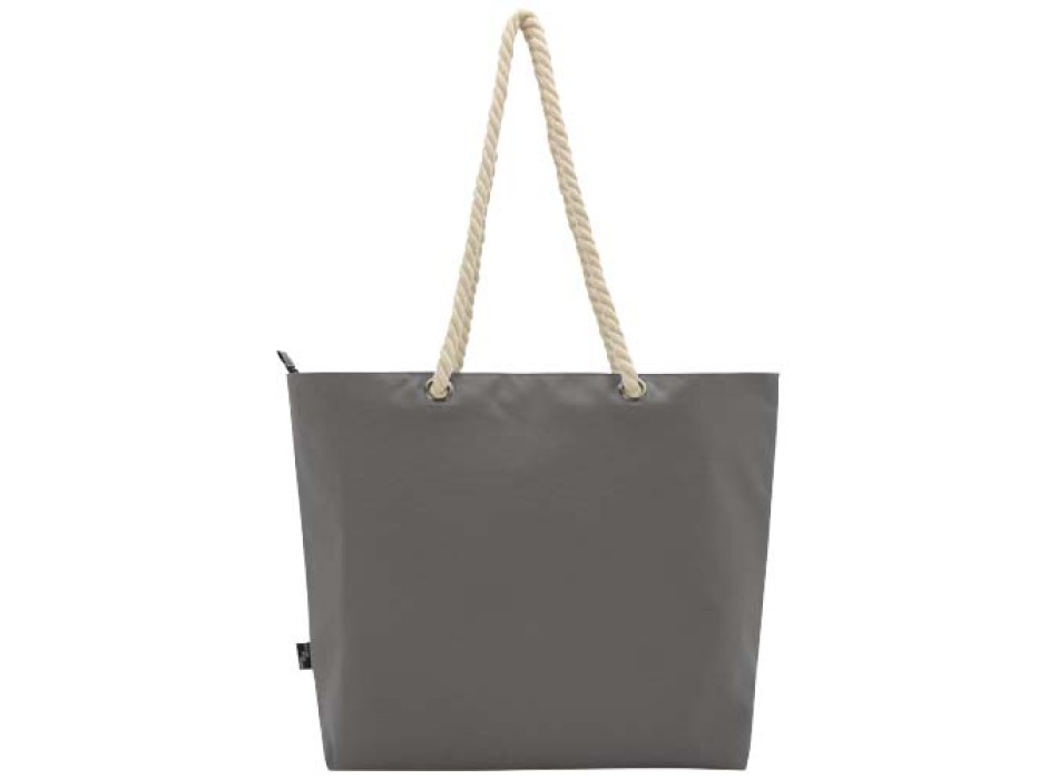 Tote bag termica da spiaggia in materiale riciclato certificato GRS con manici in corda Panama - 23L