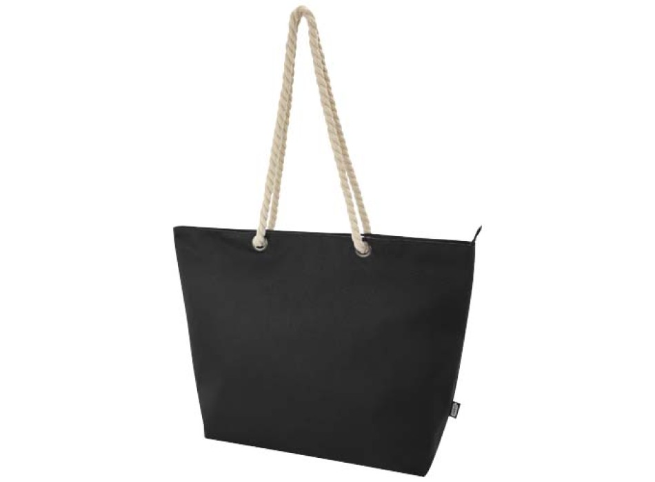 Tote bag termica da spiaggia in materiale riciclato certificato GRS con manici in corda Panama - 23L