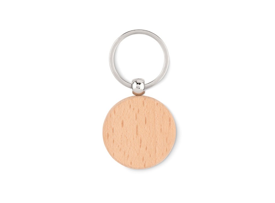 TOTY WOOD - Portachiavi rotondo in legno