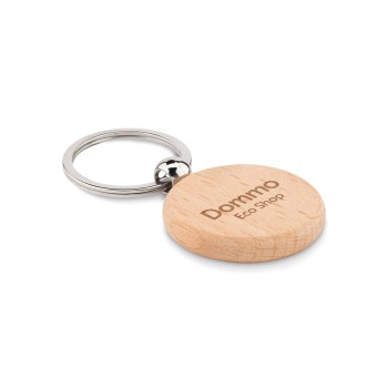 TOTY WOOD - Portachiavi rotondo in legno