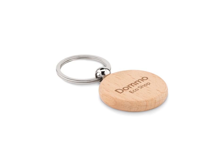 TOTY WOOD - Portachiavi rotondo in legno