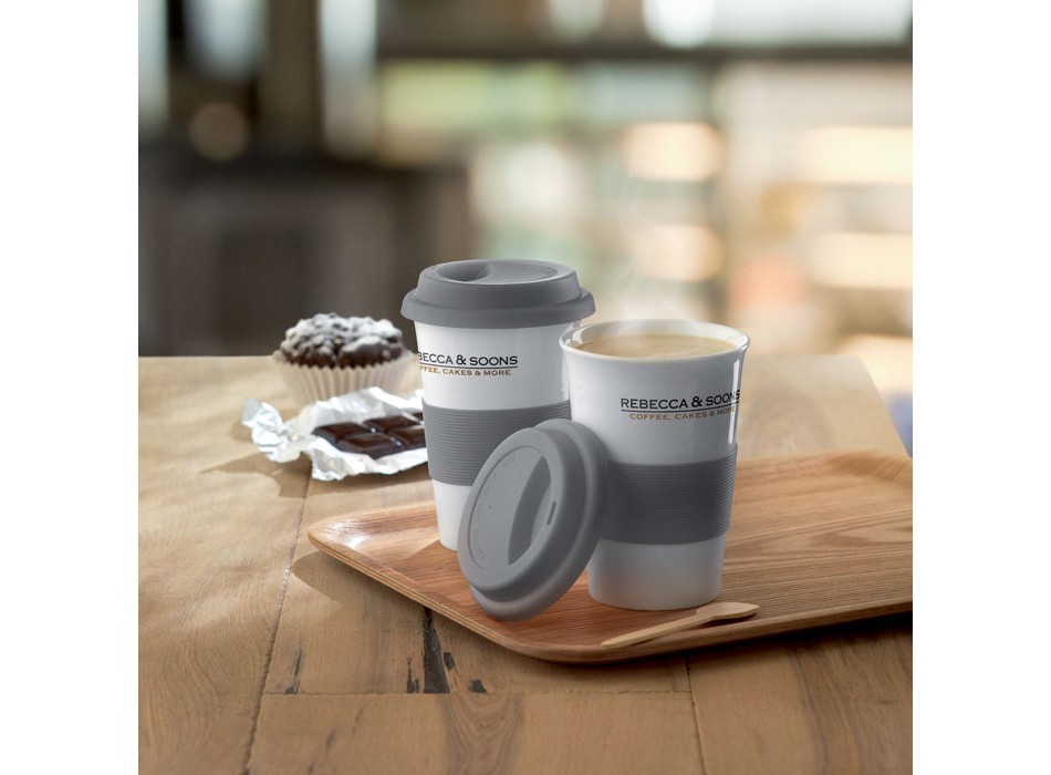 TRIBECA - Tazza in ceramica e silicone