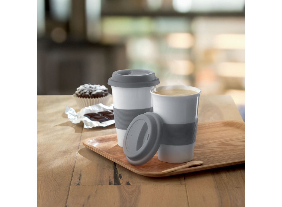 TRIBECA - Tazza in ceramica e silicone