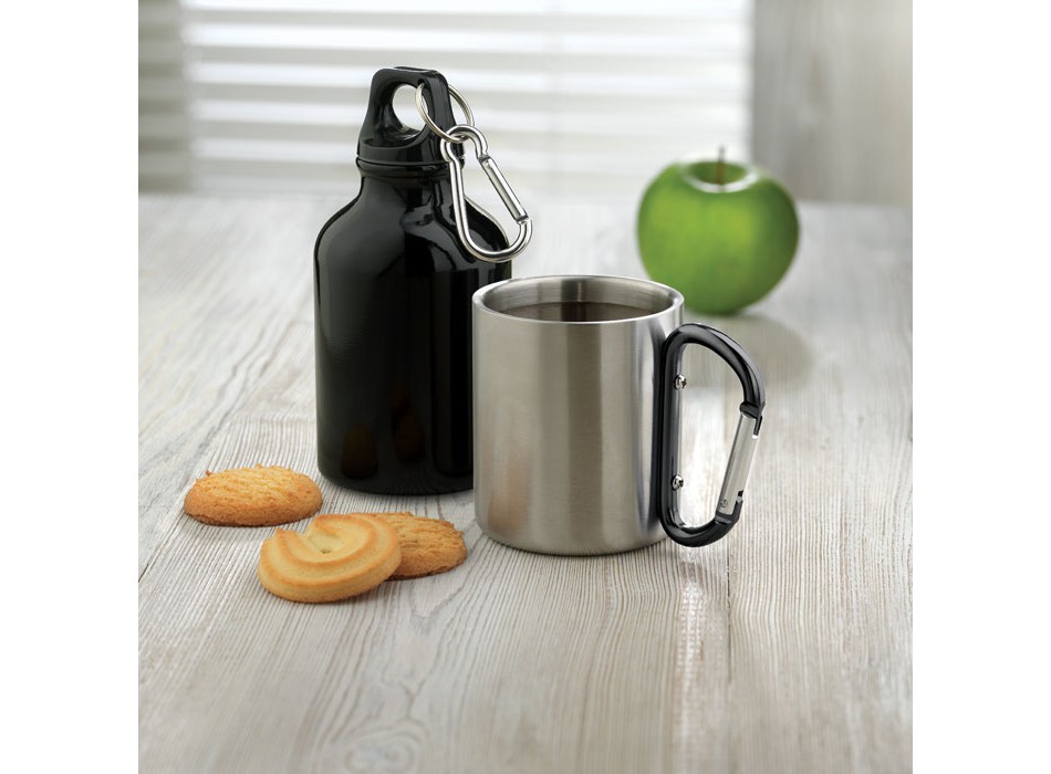 TRUMBO - Tazza in metallo c/moschettone