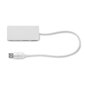 UBAH - Hub USB 4 porte 27,5 cm