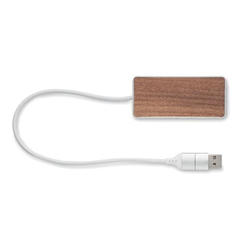 UBAH - Hub USB 4 porte 27,5 cm