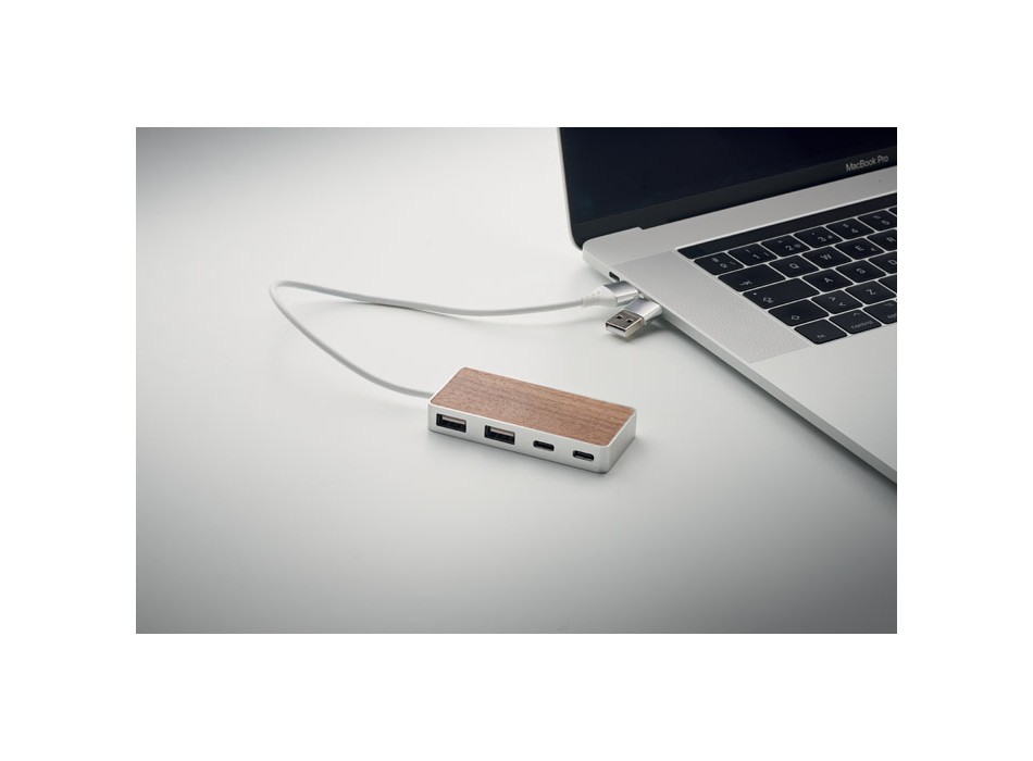 UBAH - Hub USB 4 porte 27,5 cm