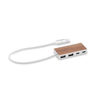UBAH - Hub USB 4 porte 27,5 cm