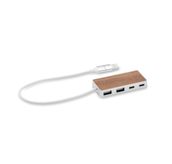 UBAH - Hub USB 4 porte 27,5 cm