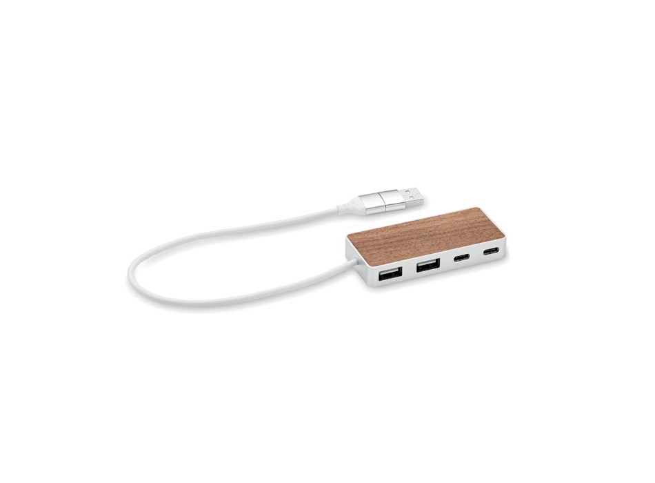 UBAH - Hub USB 4 porte 27,5 cm