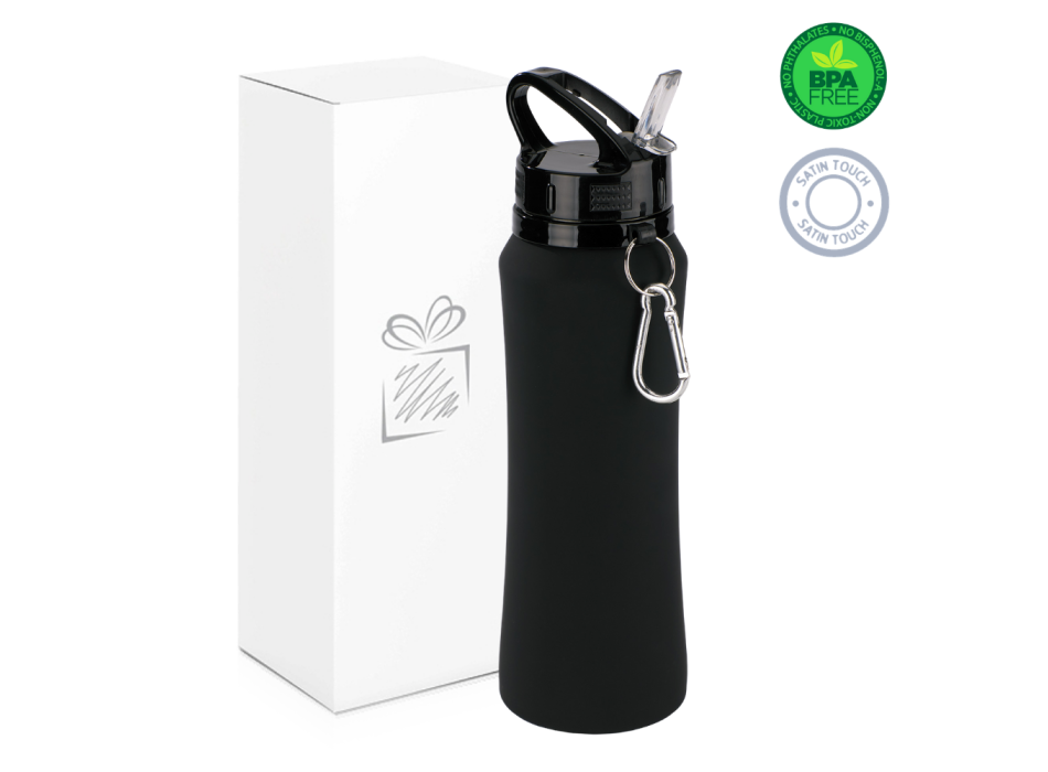 WATER BOTTLE SPORT CON MOSCHETTONE, 700 ml.
