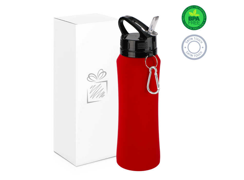 WATER BOTTLE SPORT CON MOSCHETTONE, 700 ml.