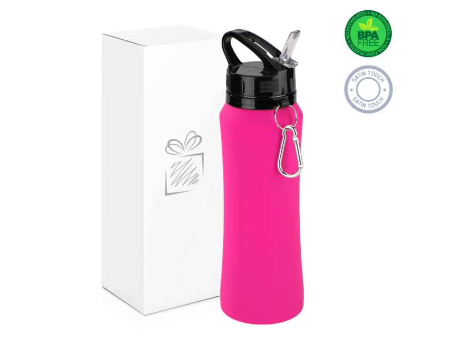WATER BOTTLE SPORT CON MOSCHETTONE, 700 ml.