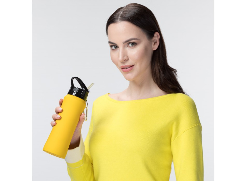 WATER BOTTLE SPORT CON MOSCHETTONE, 700 ml.