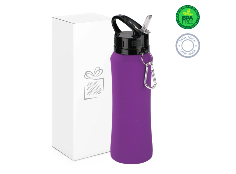 WATER BOTTLE SPORT CON MOSCHETTONE, 700 ml.