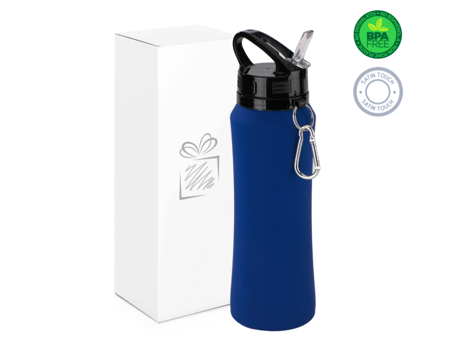 WATER BOTTLE SPORT CON MOSCHETTONE, 700 ml.