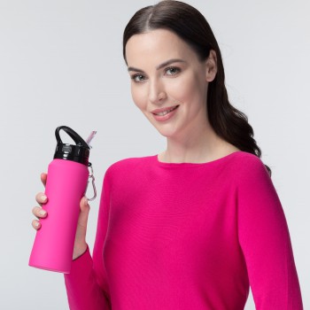 WATER BOTTLE SPORT CON MOSCHETTONE, 700 ml.