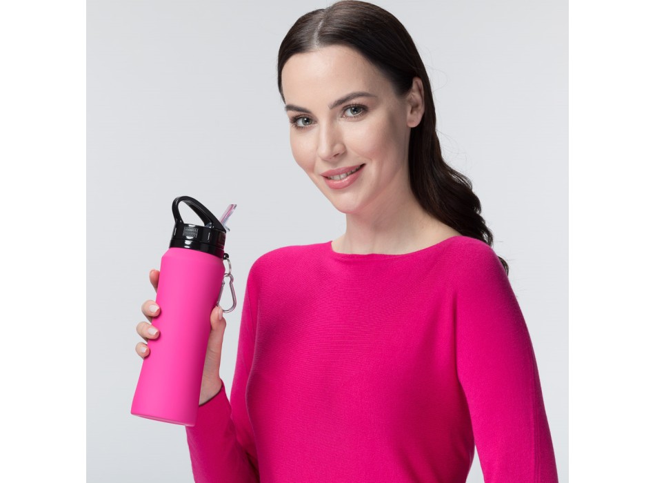 WATER BOTTLE SPORT CON MOSCHETTONE, 700 ml.