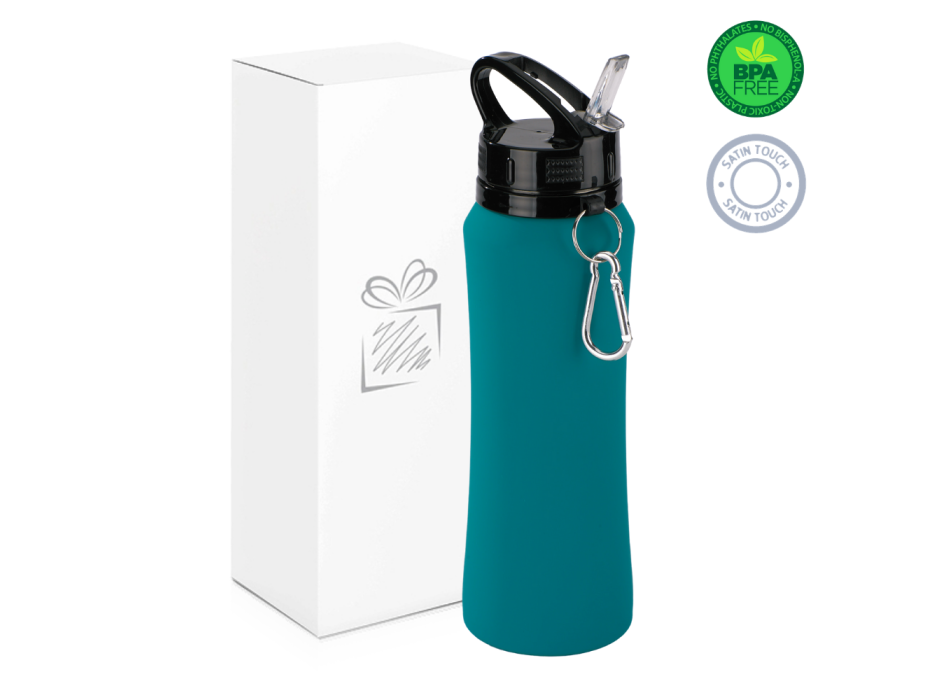 WATER BOTTLE SPORT CON MOSCHETTONE, 700 ml.