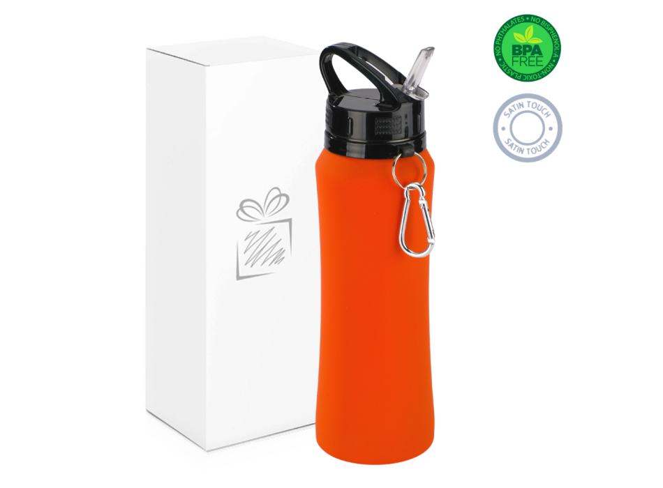 WATER BOTTLE SPORT CON MOSCHETTONE, 700 ml.