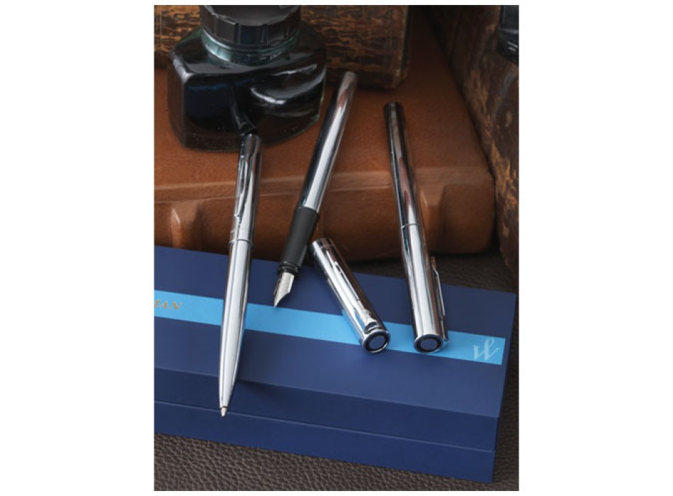 Waterman penna stilografica Graduate (inchiostro blu)
