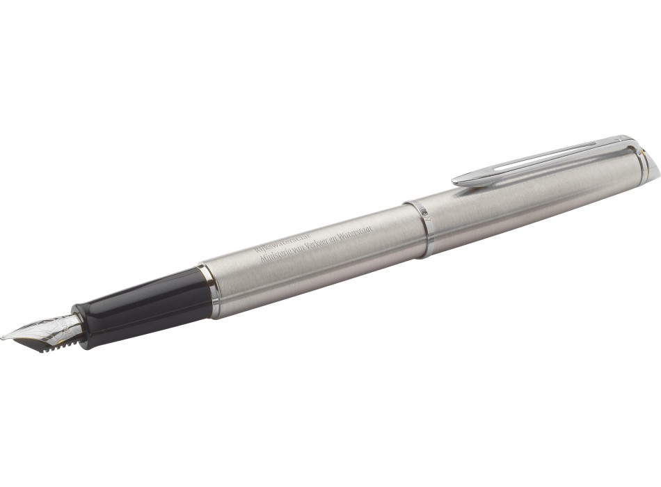 Waterman, penna stilografica Hemisphere in acciaio inox