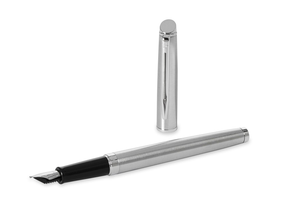 Waterman, penna stilografica Hemisphere in acciaio inox