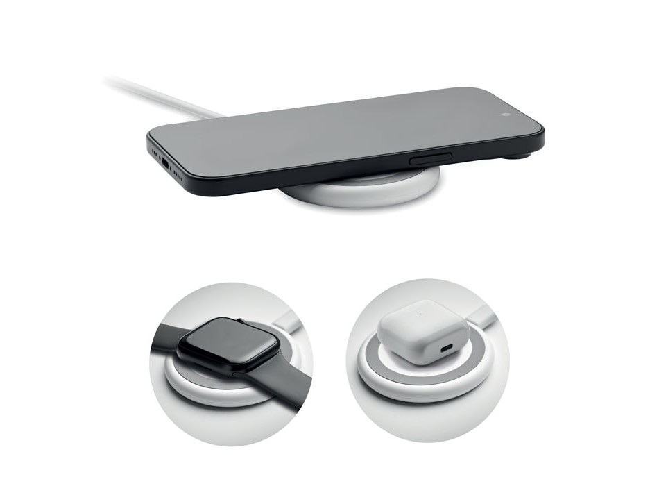 WERLIES - Caricatore wireless 3 in 1 da 15 W