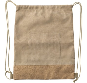 Zaino a sacca, chiusura a coulisse in poliestere 600 D rPET Ansel