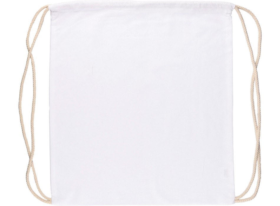 Zaino a sacca con coulisse in cotone Oeko-Tex 140 g/m2 Bridget