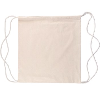 Zaino a sacca con coulisse in cotone Oeko-Tex 150 g/m2 Bridget