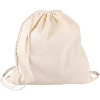 Zaino a sacca con coulisse in cotone Oeko-Tex 150 g/m2 Bridget