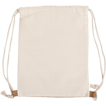 Zaino a sacca in cotone con base in sughero Tianna