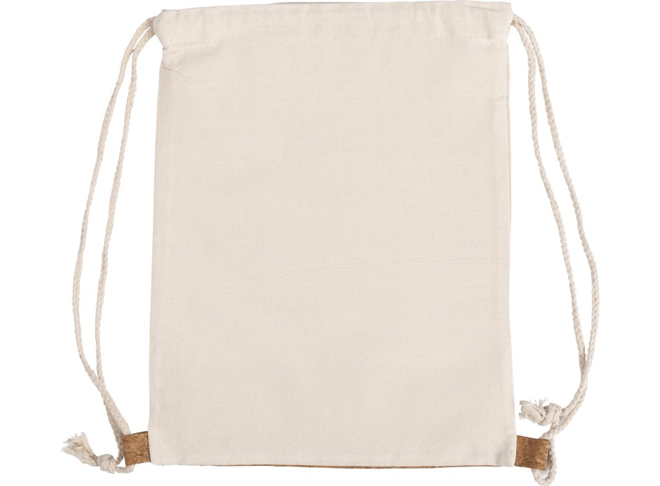 Zaino a sacca in cotone con base in sughero Tianna