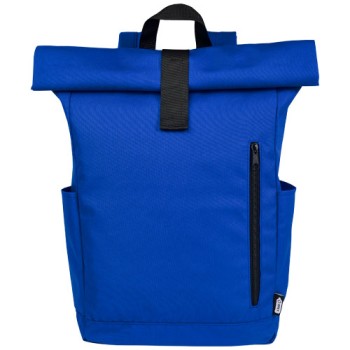 Zaino con chiusura arrotolabile per portatile da 15,6" in PET riciclato certificato GRS Byron 18L