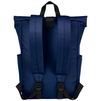 Zaino con chiusura arrotolabile per portatile da 15,6" in PET riciclato certificato GRS Byron 18L