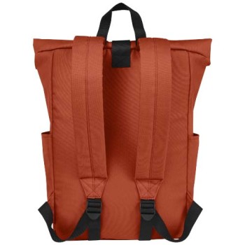 Zaino con chiusura arrotolabile per portatile da 15,6" in PET riciclato certificato GRS Byron 18L